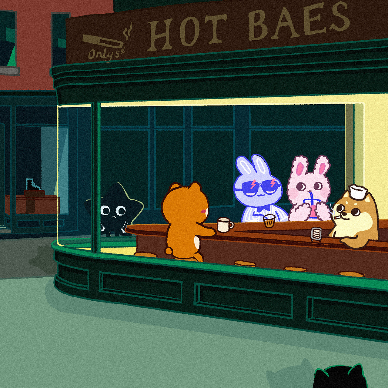 夜晚是如此寂寞?。▓DZMjAyODAyMDEy） - 繪本 - 站酷設(shè)計師社畜之星原創(chuàng)素材 - 站酷ZCOOL