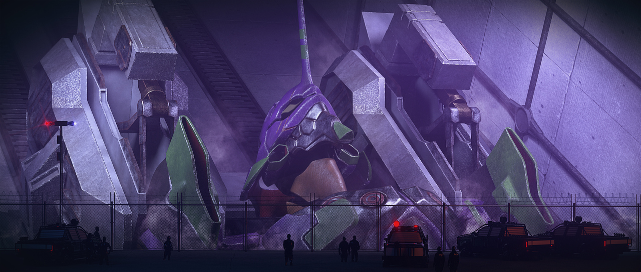 MOMENTOR毕设 《EVA 屋岛作战 风格图》 致敬EVA