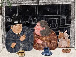 一些手绘质感的儿插