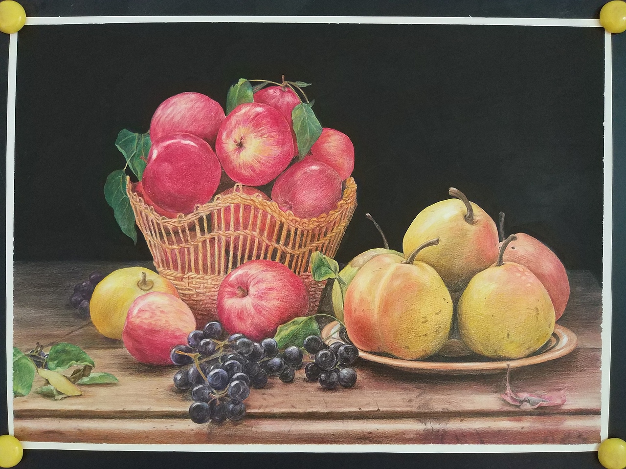 凡熙画室彩铅水果静物