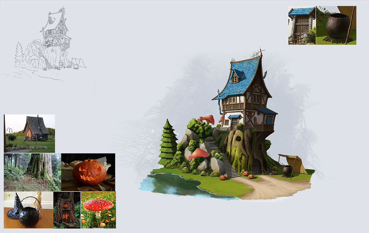 场景|插画|游戏原画|画画图纸喝喝茶 - 原创作品 - 站酷 (zcool)