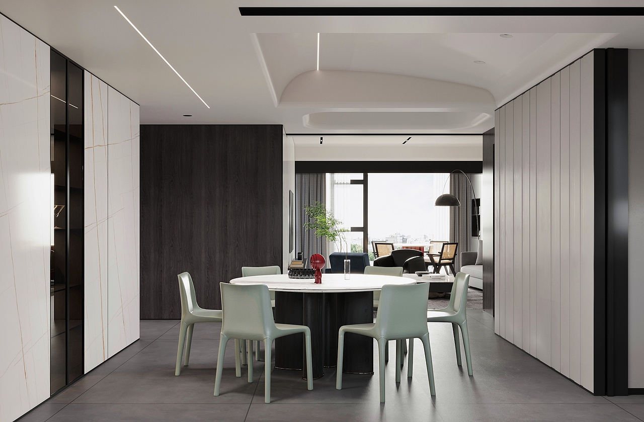 现代极简客餐厅