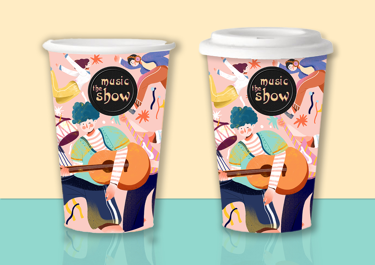 一场音乐show（图ZMTM0MjQ3NDI4） - 商业插画 - 站酷设计师插画师拖把原创素材 - 站酷ZCOOL