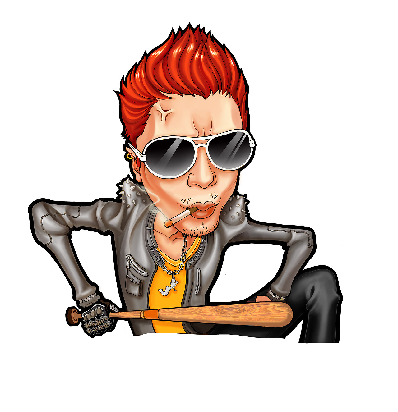 德州扑克手游人物设计场景绘制线稿上色