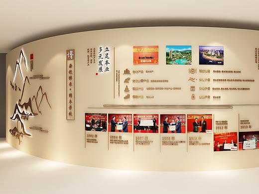 地产展馆企业品牌墙品牌墙工法墙展区设计