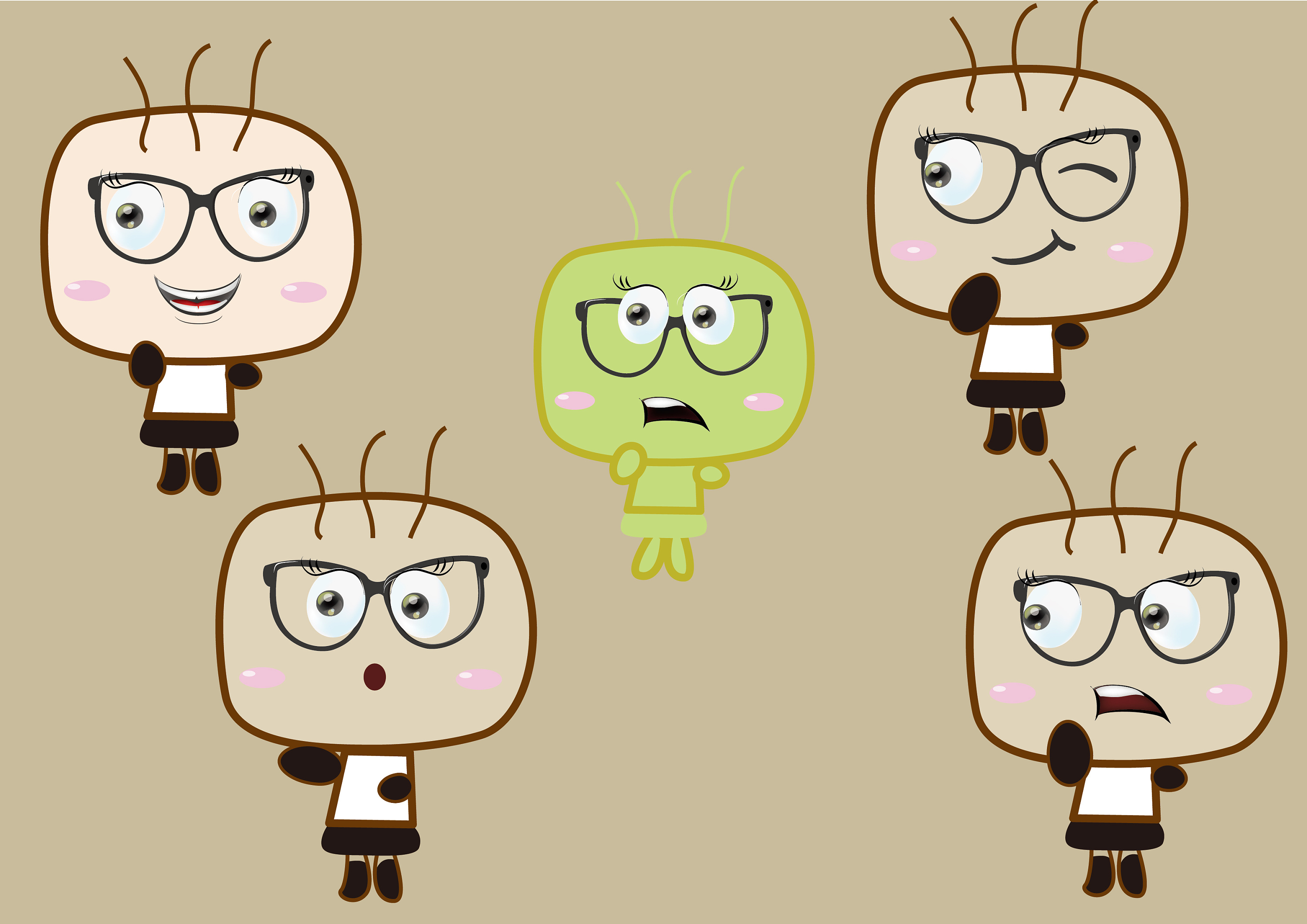 原创卡通表情包|平面|吉祥物|虾咪设计 - 原创作品 - 站酷 (zcool)