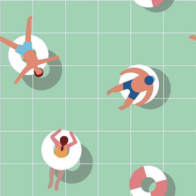 夏天（图ZNzE4NTY5MzI=） - 图案 - 站酷设计师鲤川原创素材 - 站酷ZCOOL