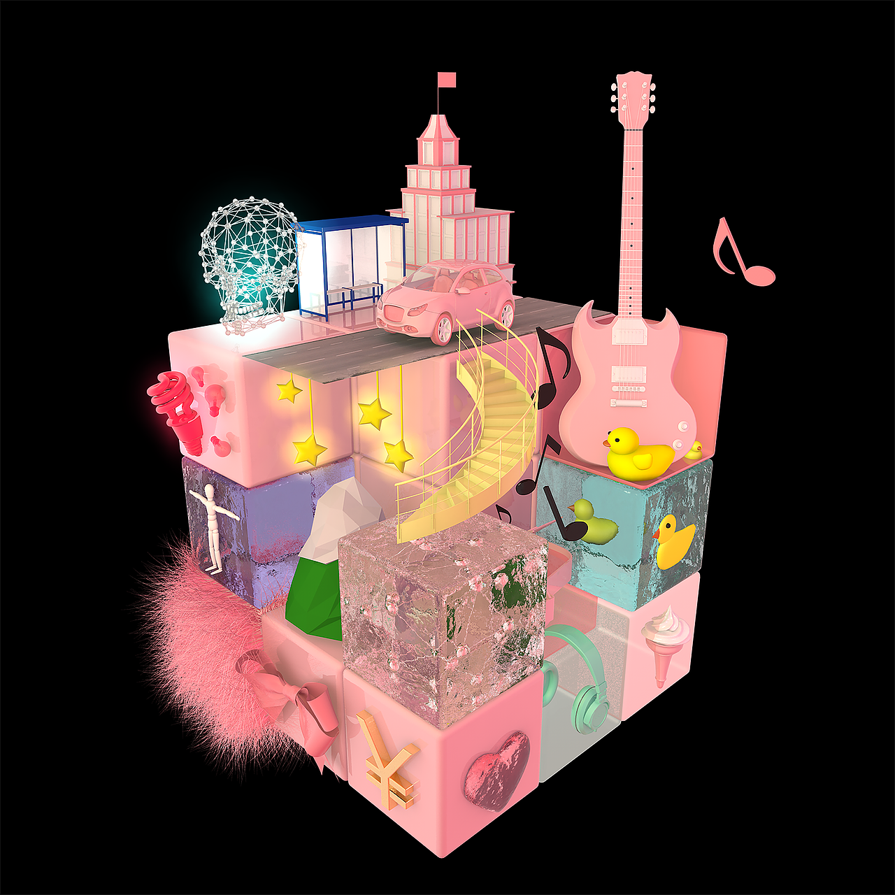 魔方世界（图ZMTQyNDkxNTY4） - 场景 - 站酷设计师浮柔原创素材 - 站酷ZCOOL