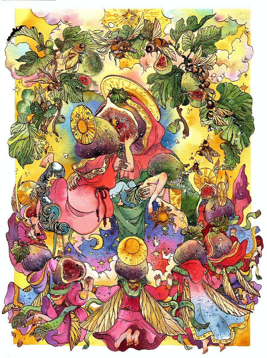 水果全家福（图ZMTM4MzM4MTY4） - 艺术插画 - 站酷设计师AmberMa_Art原创素材 - 站酷ZCOOL