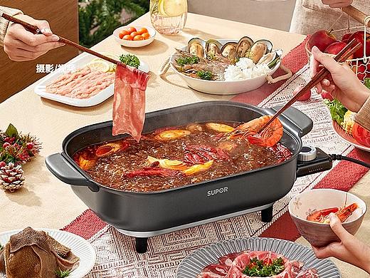 苏泊尔多功能电火锅【匡目视觉】
