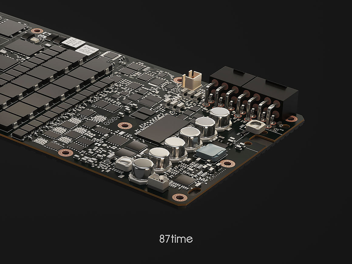 TitanV 显卡 C4D OC 产品表现 - 87time（图ZMjAwMDE1OTc2） - 电子产品 - 站酷设计师87time原创素材 - 站酷ZCOOL