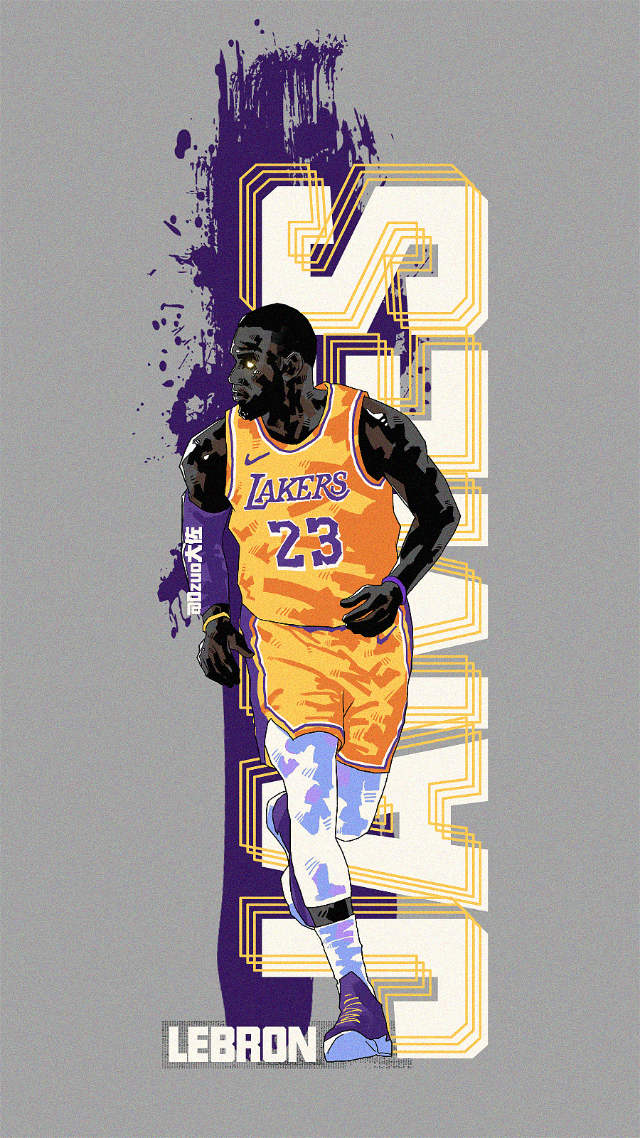 勒布朗 詹姆斯|插画|创作习作|dz10_原创作品-站酷zcool