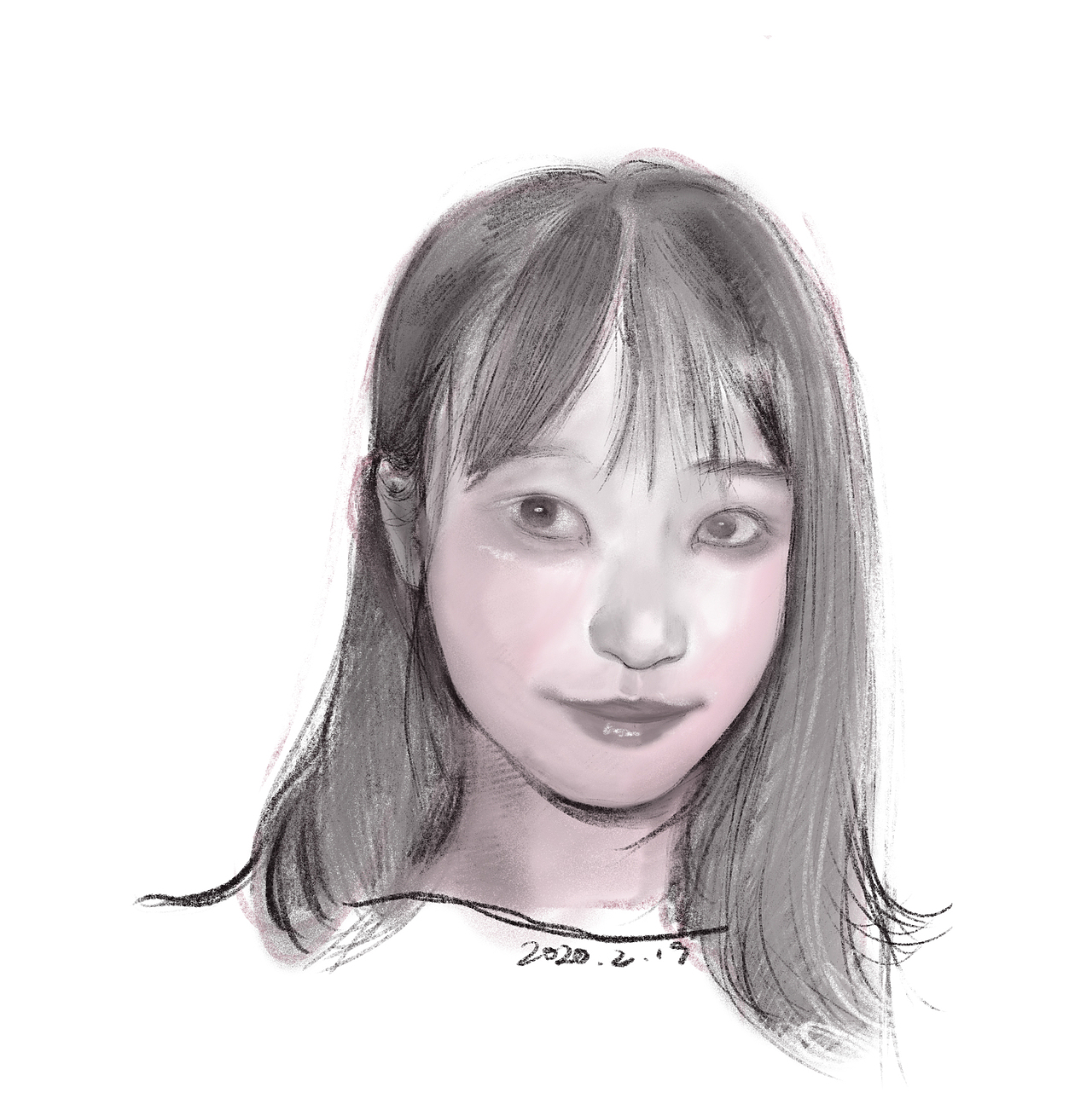 procreate肖像绘画练习（图ZMjI1MDc3NTUy） - 创作习作 - 站酷设计师Z90246526原创素材 - 站酷ZCOOL