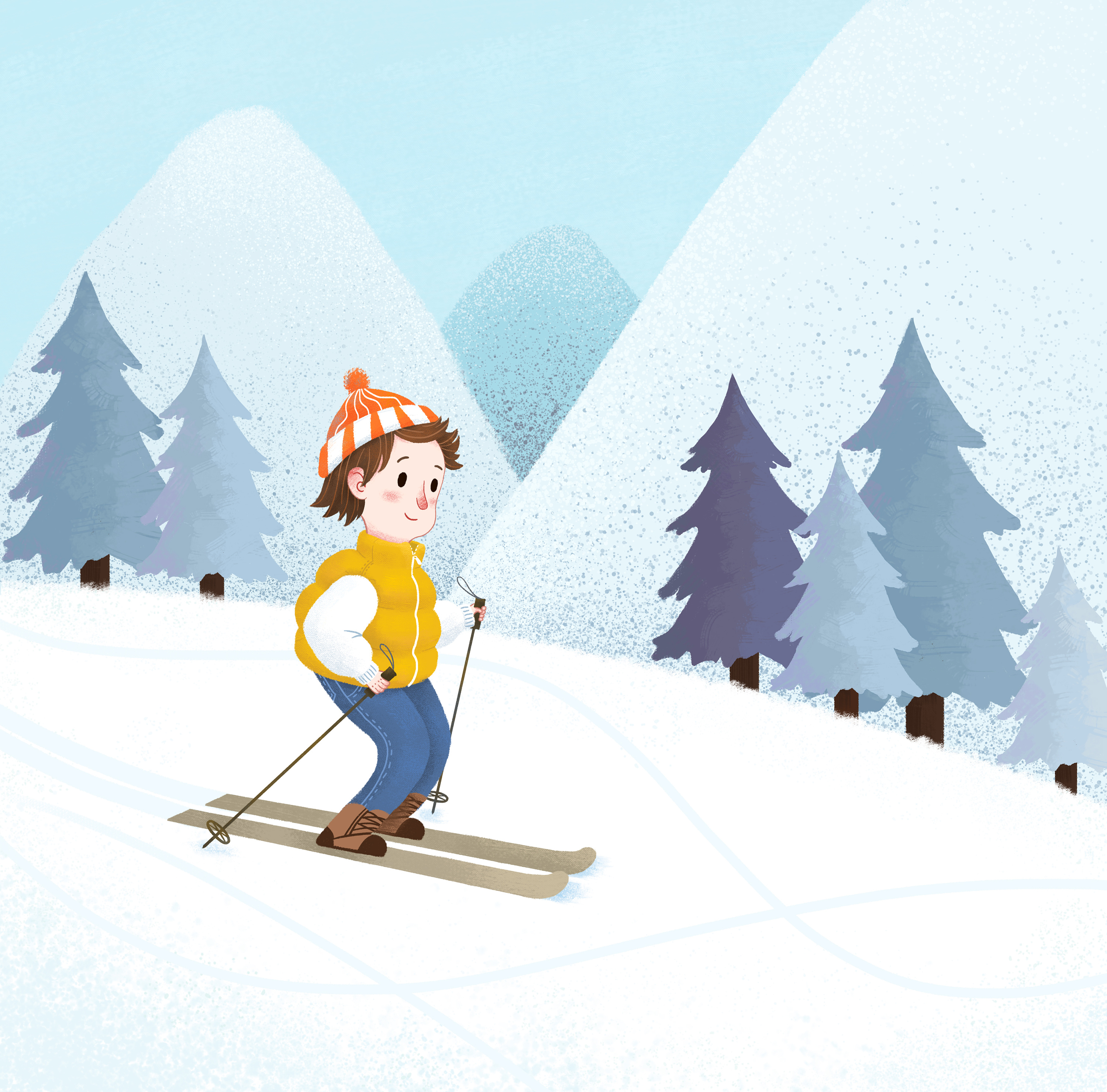 下雪的时候|插画|插画习作|miffylxm - 原创作品 - 站酷 (ZCOOL)