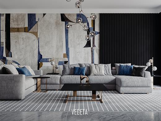 黑白灰&蓝（个人主页-ZNDE5OTUyODQ=） - 家装设计 - 站酷设计师_Vegeta_原创素材 - 站酷ZCOOL