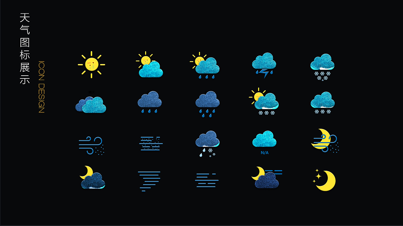 刺绣天气图标（图ZMTcyNzgxMjI4） - 图标 - 站酷设计师木木木桶饭原创素材 - 站酷ZCOOL