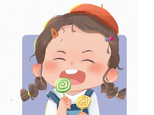 可愛(ài)小頭像（個(gè)人主頁(yè)-ZNTU0Njg4NzI=） - 兒童插畫 - 站酷設(shè)計(jì)師lucky美好原創(chuàng)素材 - 站酷ZCOOL