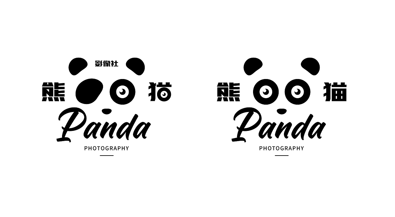 熊猫摄影 品牌形象 卡通吉祥物设计|平面|logo|设计师大宁 - 原创作品