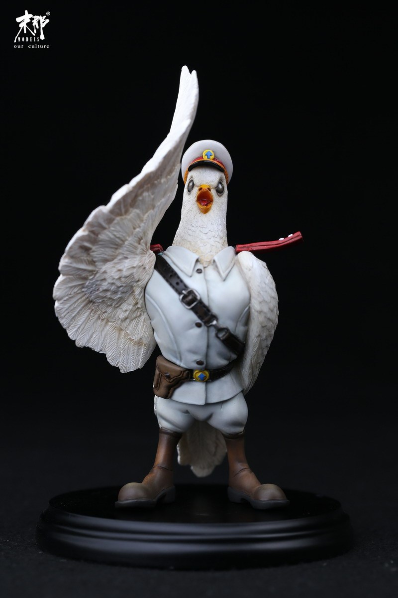 末那原创丨老动画系列《黑猫警长》特别版"白鸽警探"手办