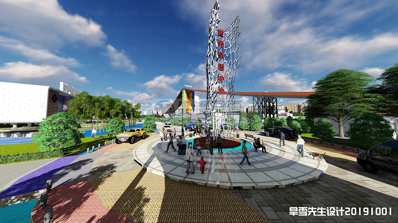 新作成都尖锋旱雪场扩展-旱雪先生金针菇旱雪dryski