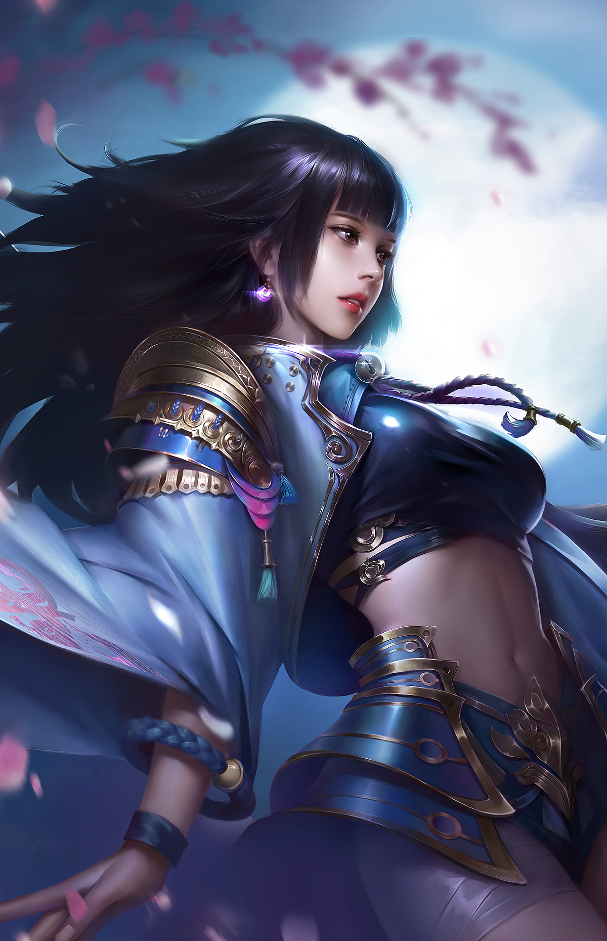 女武士|插画|游戏原画|二时六_原创作品-站酷zcool