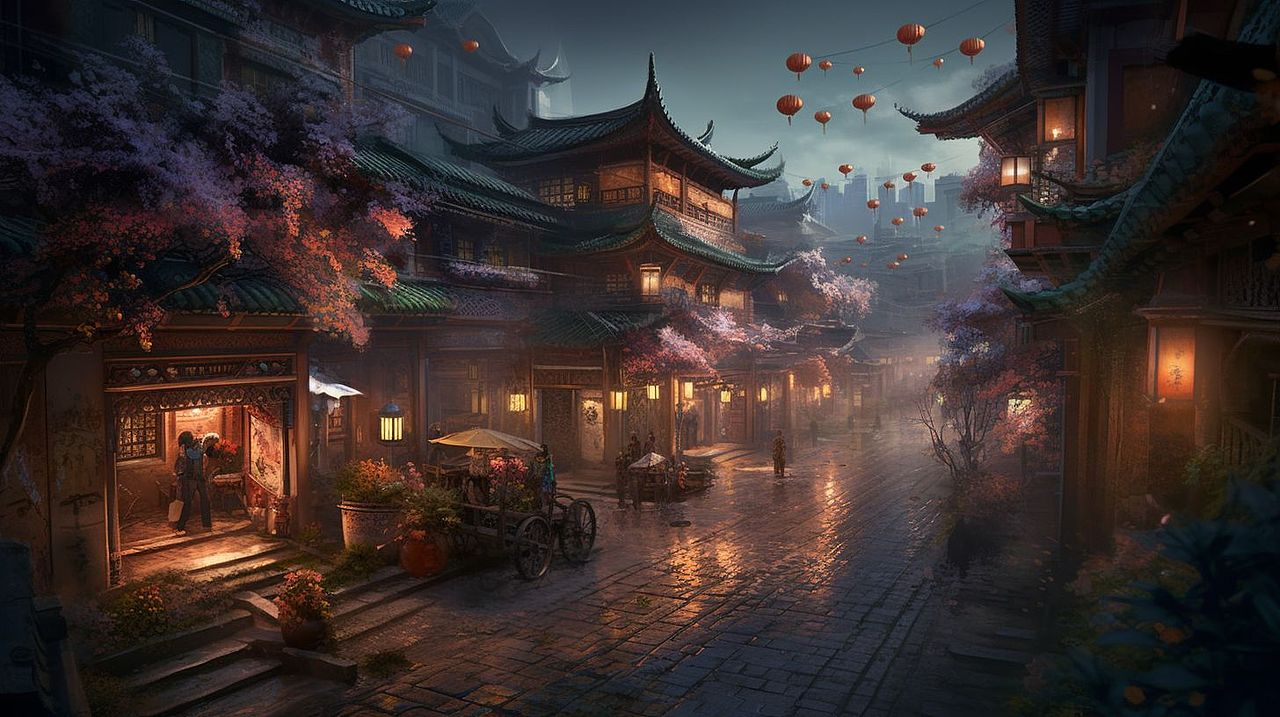 【Midjourney—场景插画】（图ZMzM3Mjc4MTcy） - AI作品 - 站酷设计师慶先生原创素材 - 站酷ZCOOL