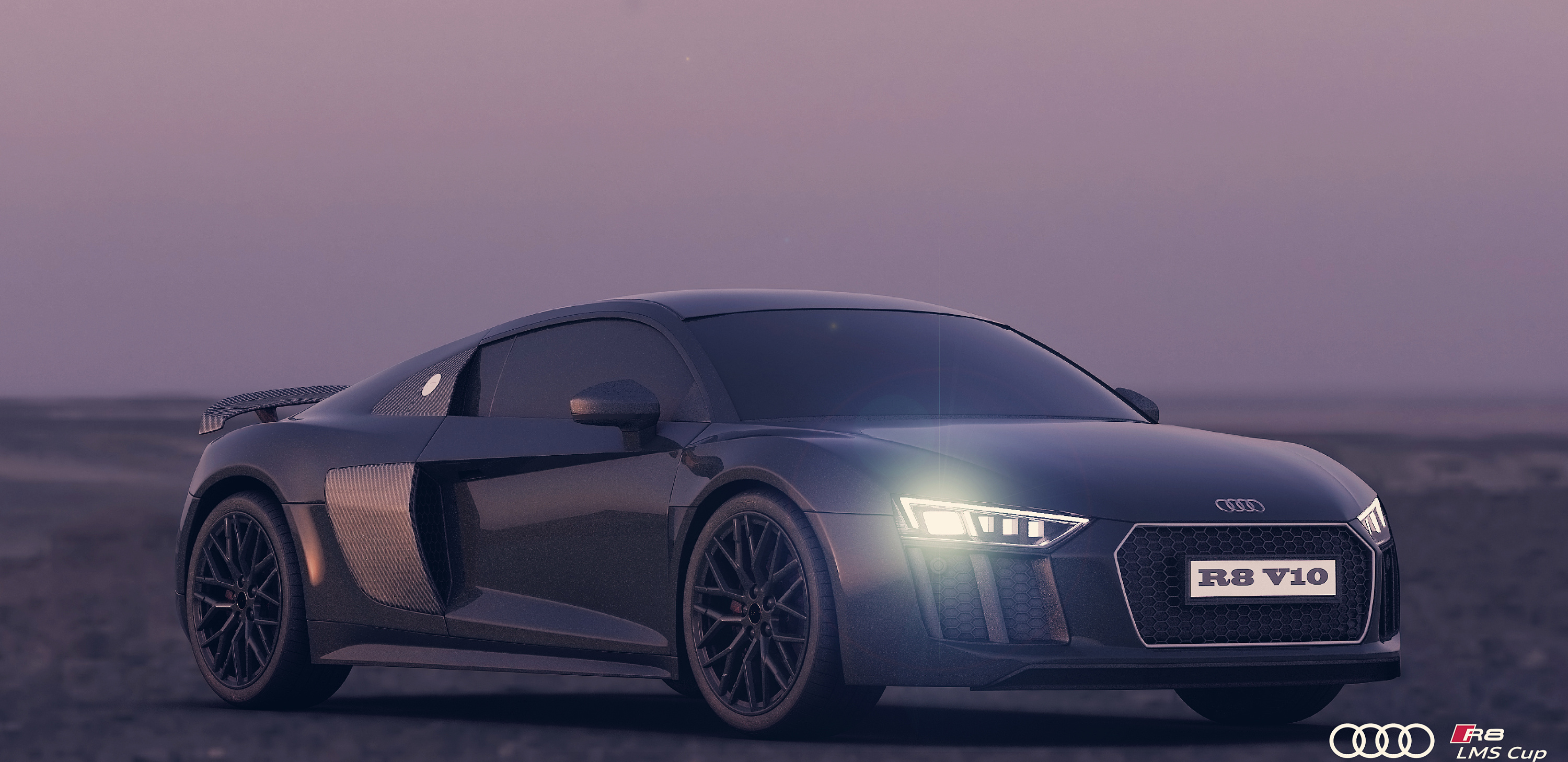 audi r8 渲染练习