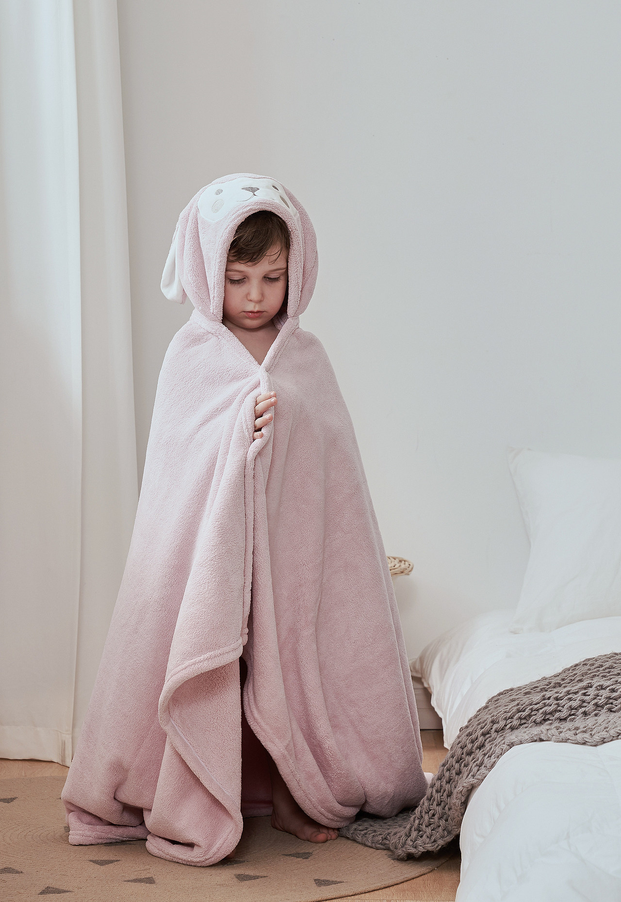 儿童睡袋家纺毛毯拍摄