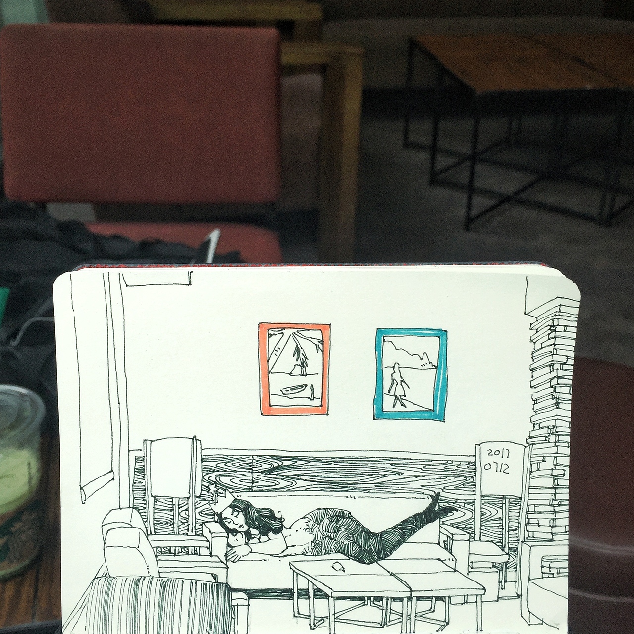 咖啡店（速写）