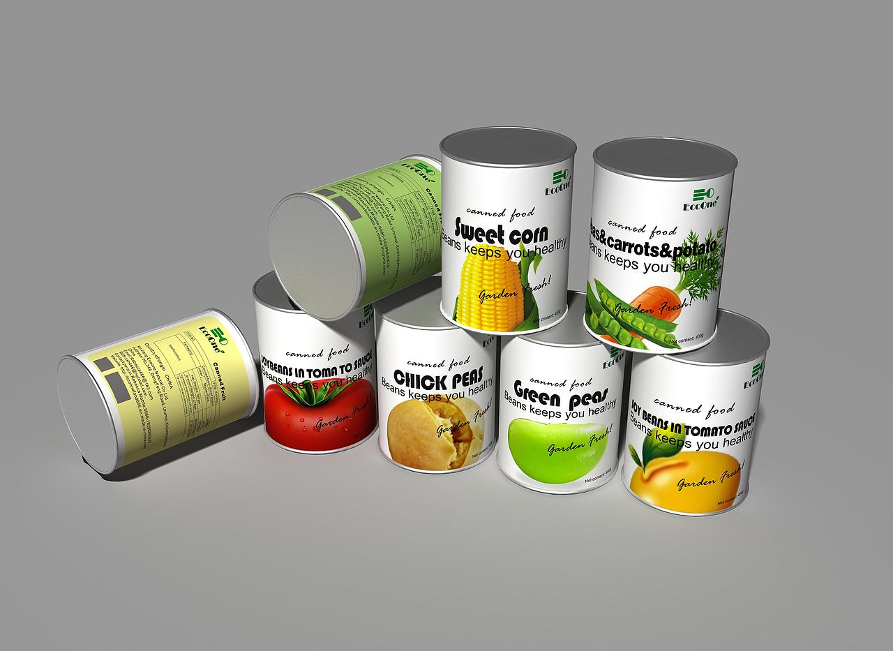 出口豆类罐头包装