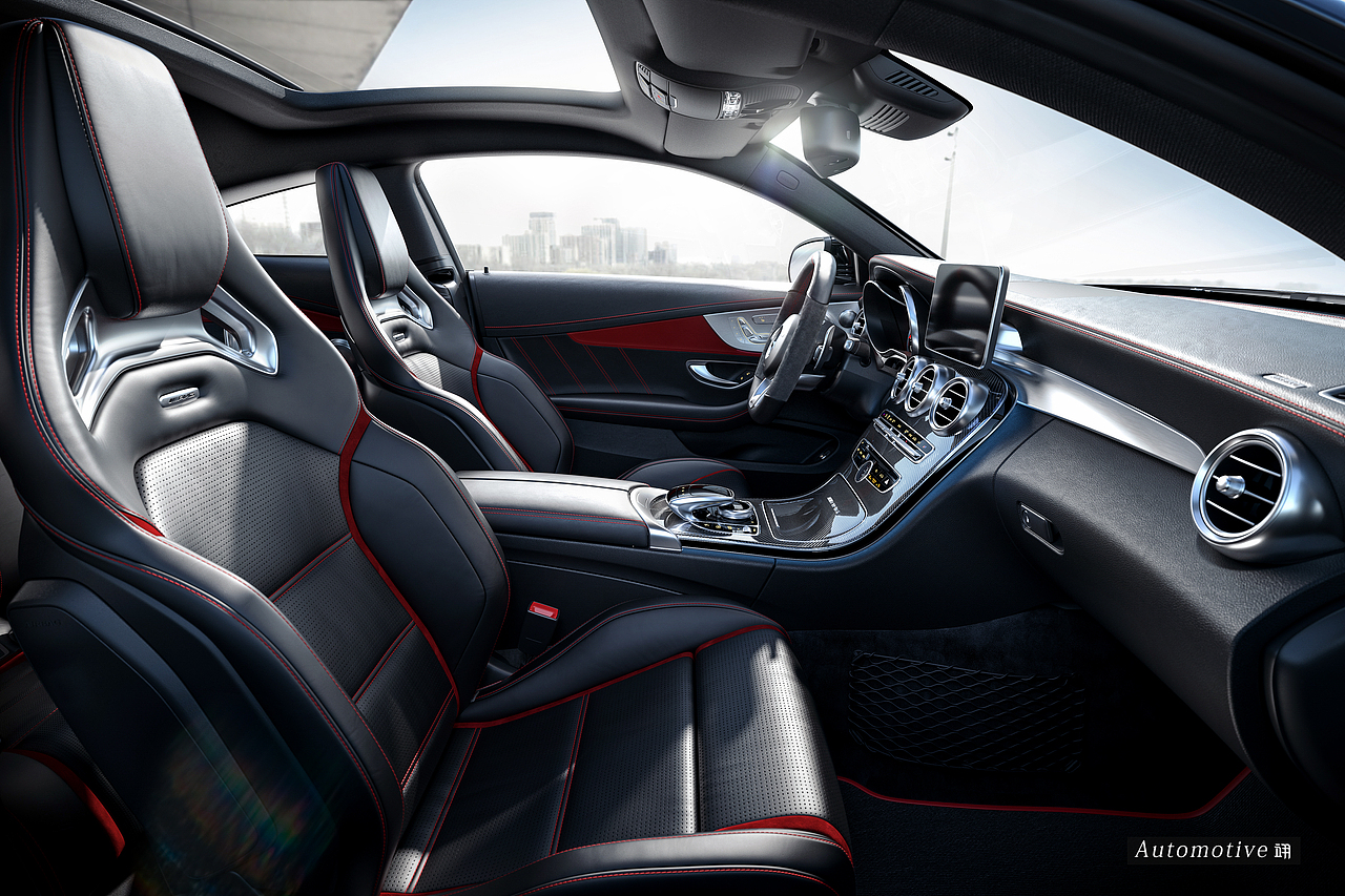 CGI -Benz C63s Coupe Interior（图ZMTIxMjIyMjM2） - 机械/交通 - 站酷设计师bababread原创素材 - 站酷ZCOOL