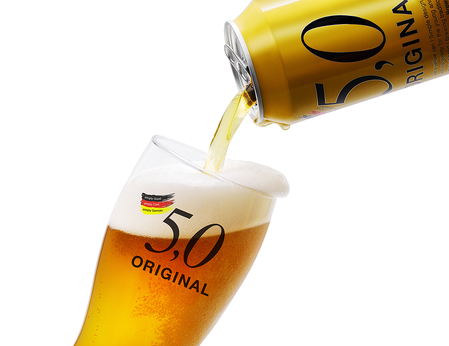 德国奥丁格啤酒广告静物拍摄及修图案例