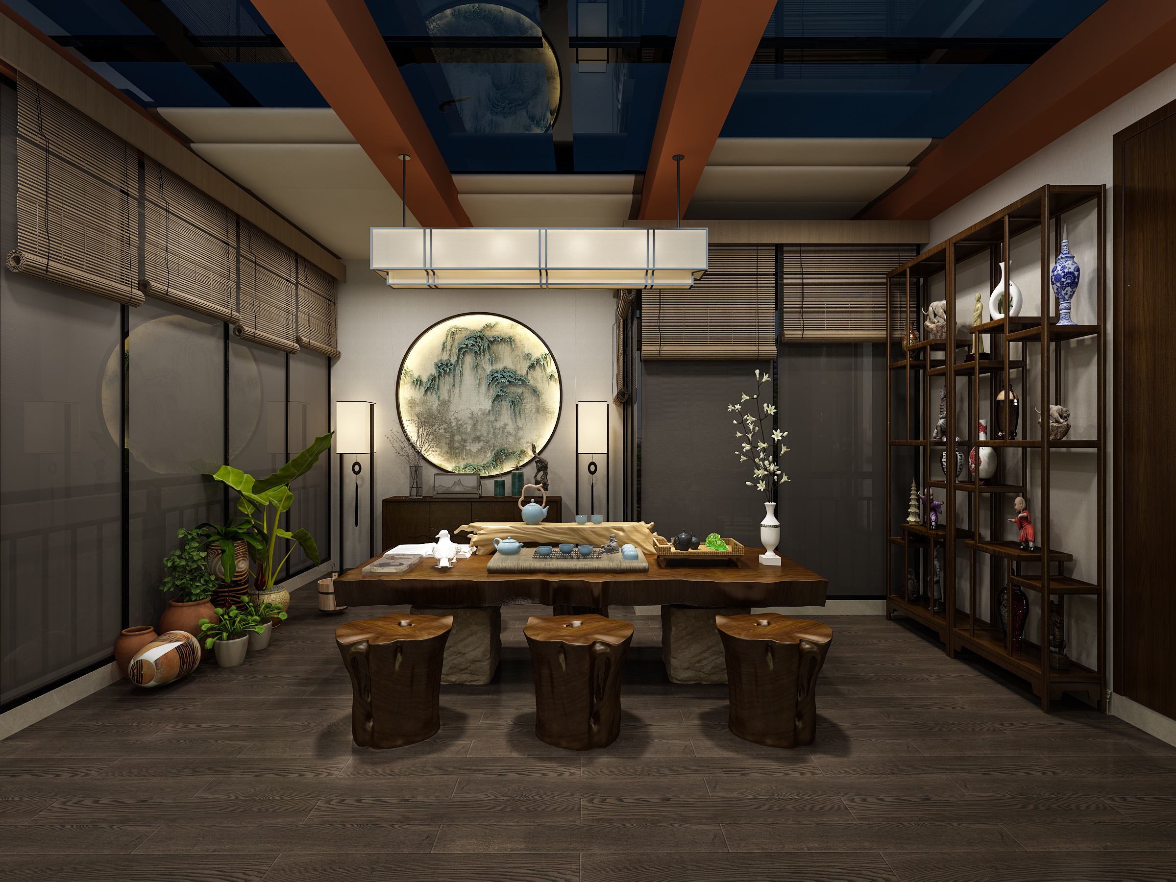 茶室|空间|家装设计|酷设计感悟空间 - 原创作品 - 站酷 (zcool)