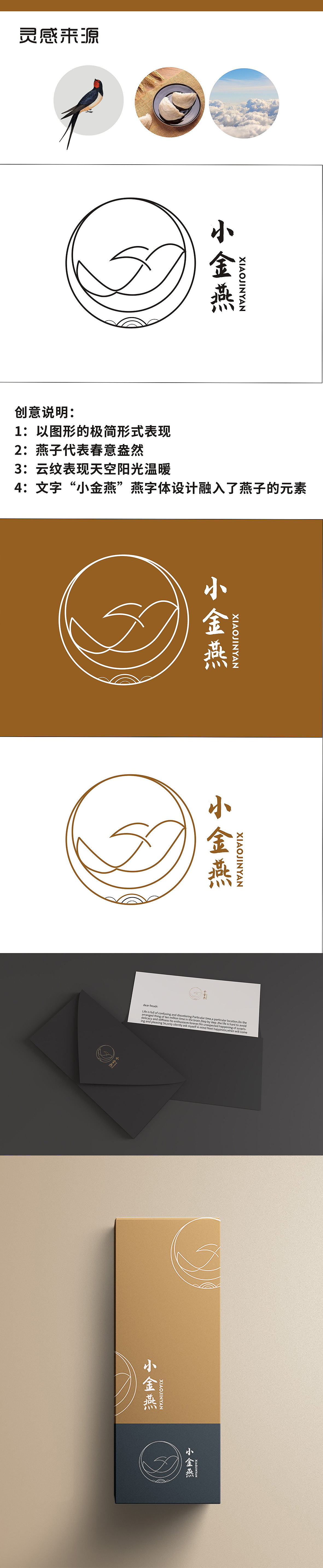 logo标志设计【小金燕】燕窝