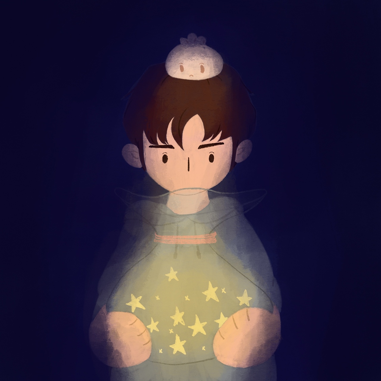 摘星星的人|插画|儿童插画|winnien - 原创作品 - 站酷 (zcool)