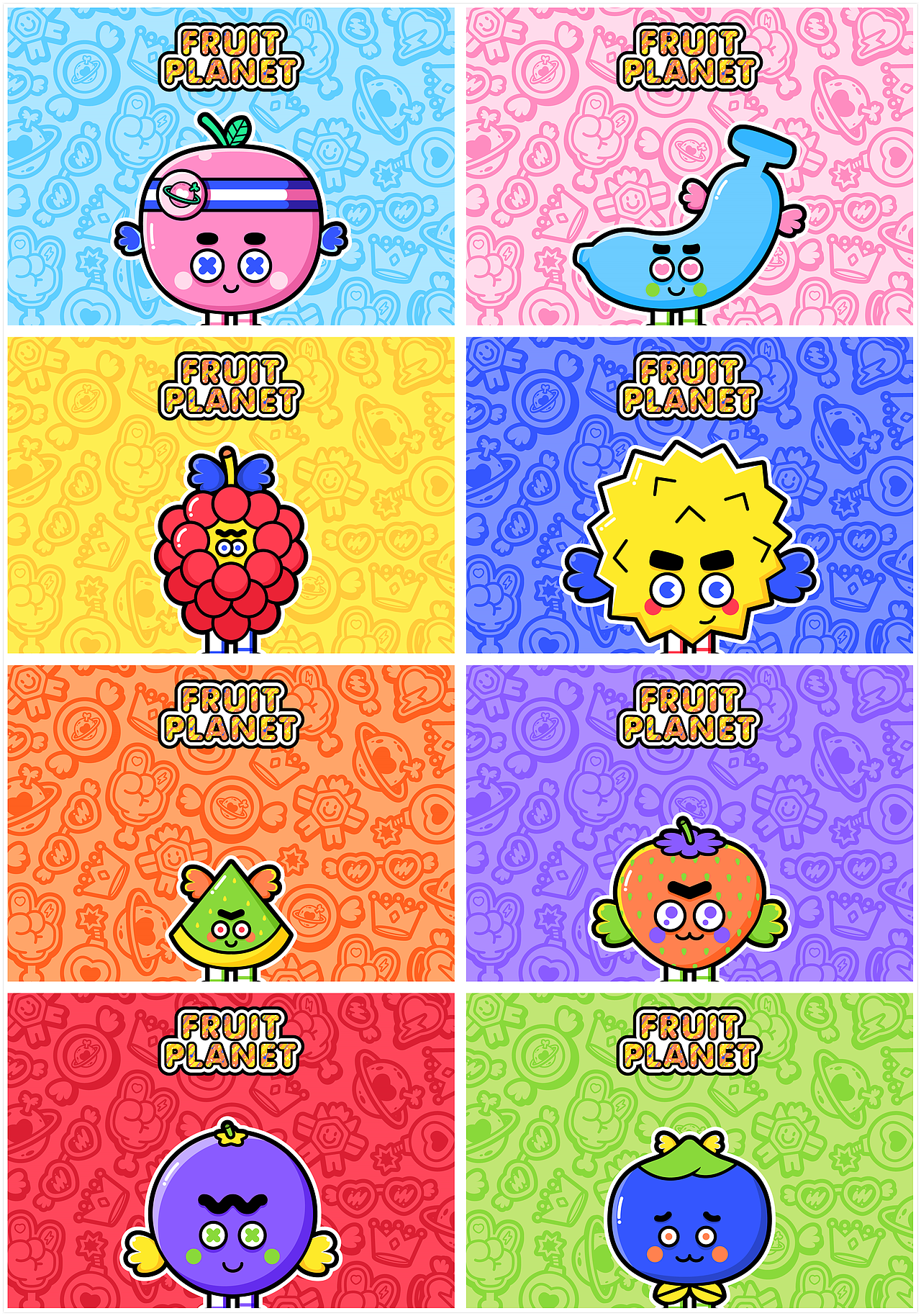 原创IP形象设计|水果星球 Fruit Planet(图ZMjU3NjcxMTYw) - IP形象 - 站酷设计师空盒子IP授权原创素材 - 站酷ZCOOL