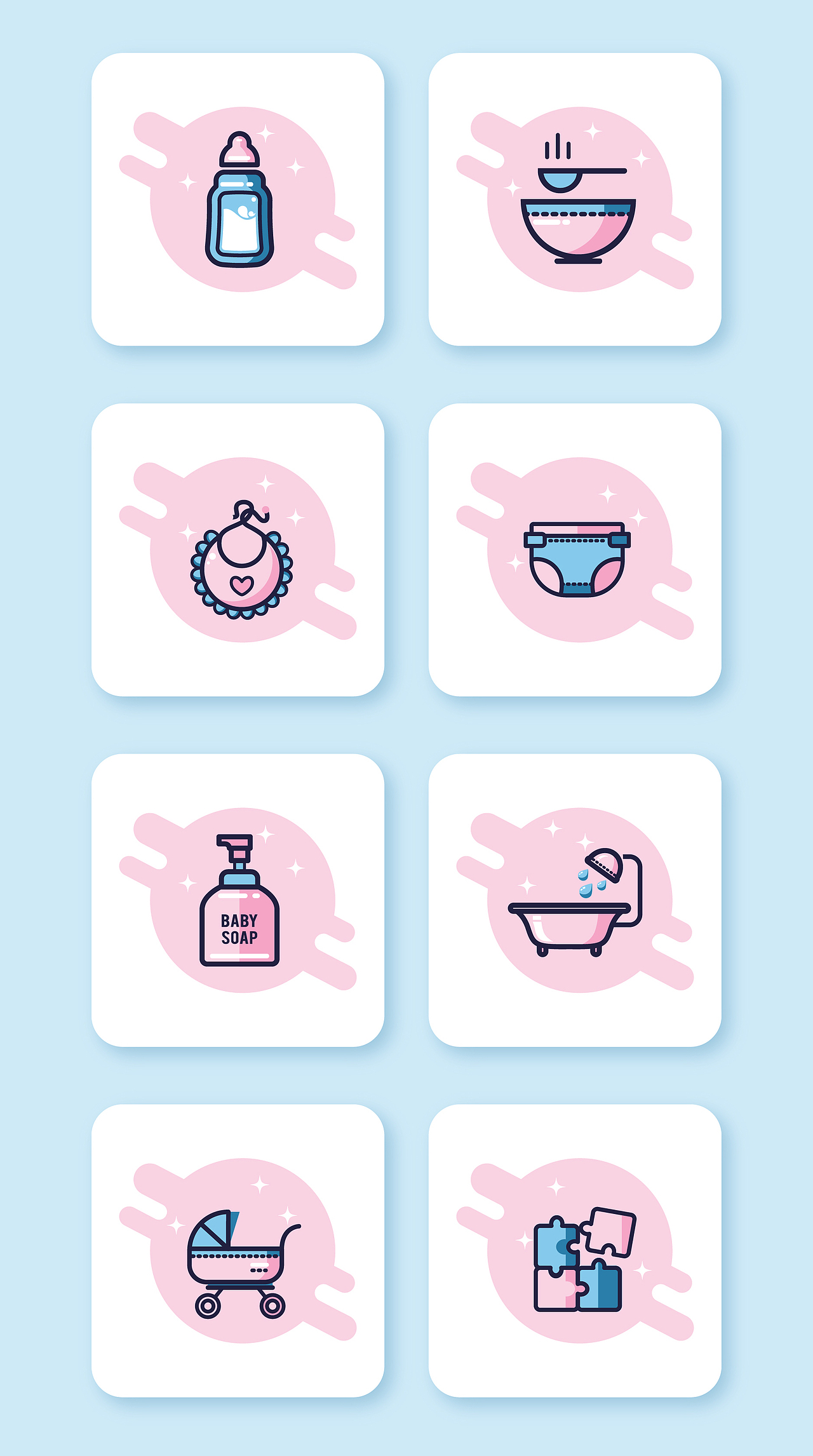 母婴icons（图ZNzIyNjQ5MTI=） - 图标 - 站酷设计师喵喵爱吃食人鱼原创素材 - 站酷ZCOOL