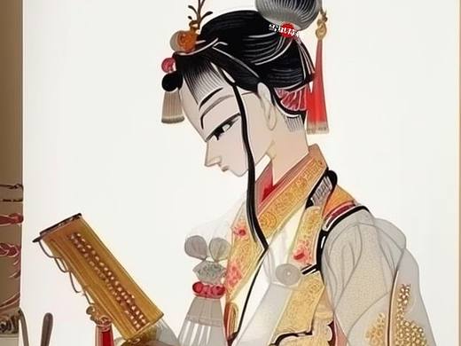 一组传统中式皮影戏人物角色形象设计aigc（二）