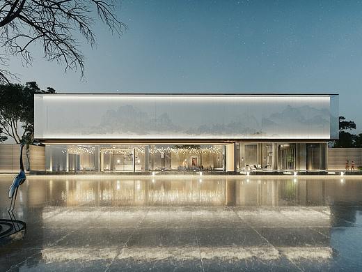 售楼部建筑设计加表现