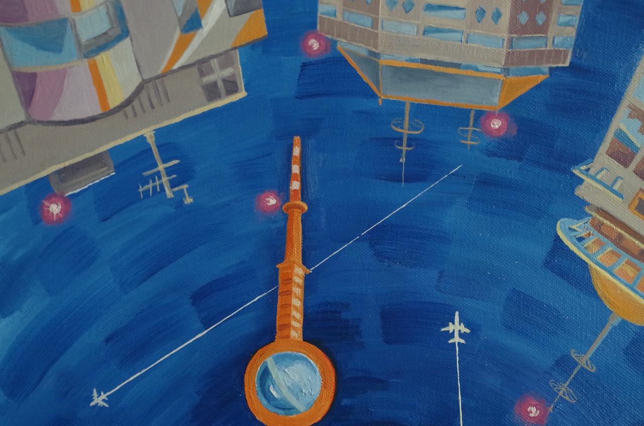 东方明珠|纯艺术|油画|木伊木伊 - 原创作品 - 站酷 (zcool)