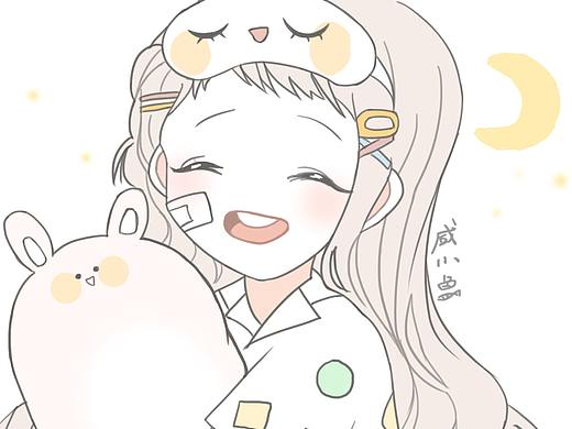 情侣头像插画02