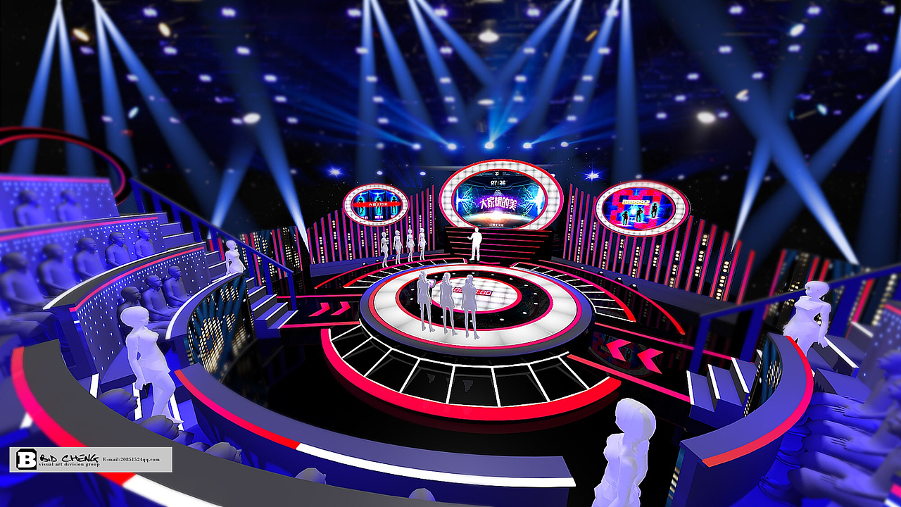 中国教育电视台《大家想得美》舞台设计（图ZMTUyODA4MDc2） - 舞台美术 - 站酷设计师廖亚承原创素材 - 站酷ZCOOL