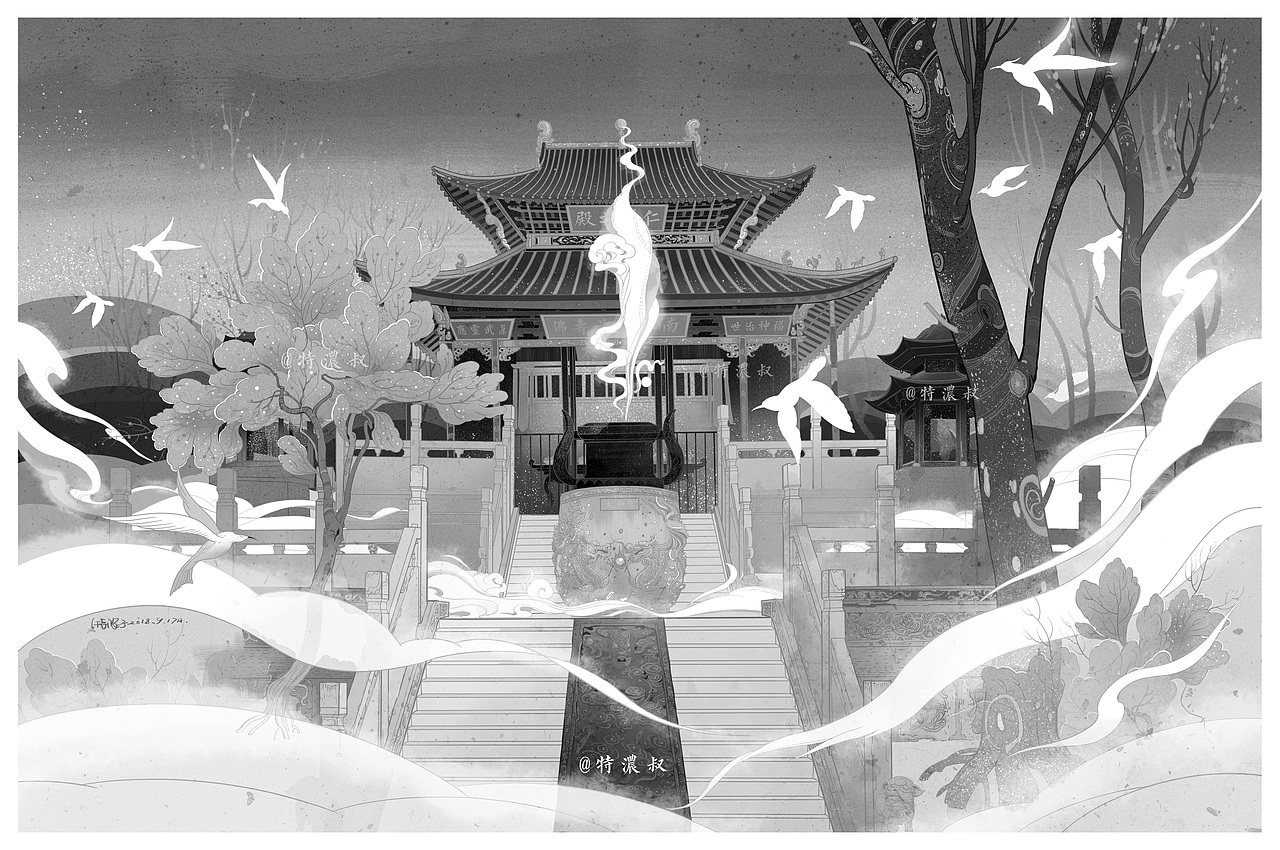 昆明金殿/线上教学案例（图ZMTI5MDA5NDY0） - 商业插画 - 站酷设计师特浓TN原创素材 - 站酷ZCOOL