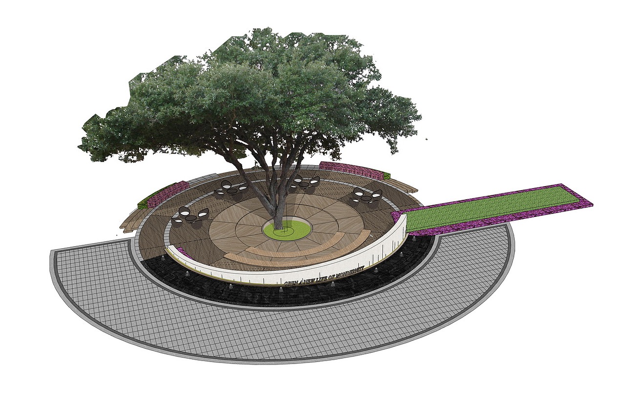 树池设计su模型下载