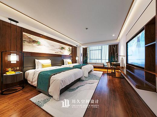 酒店标间客房设计表现