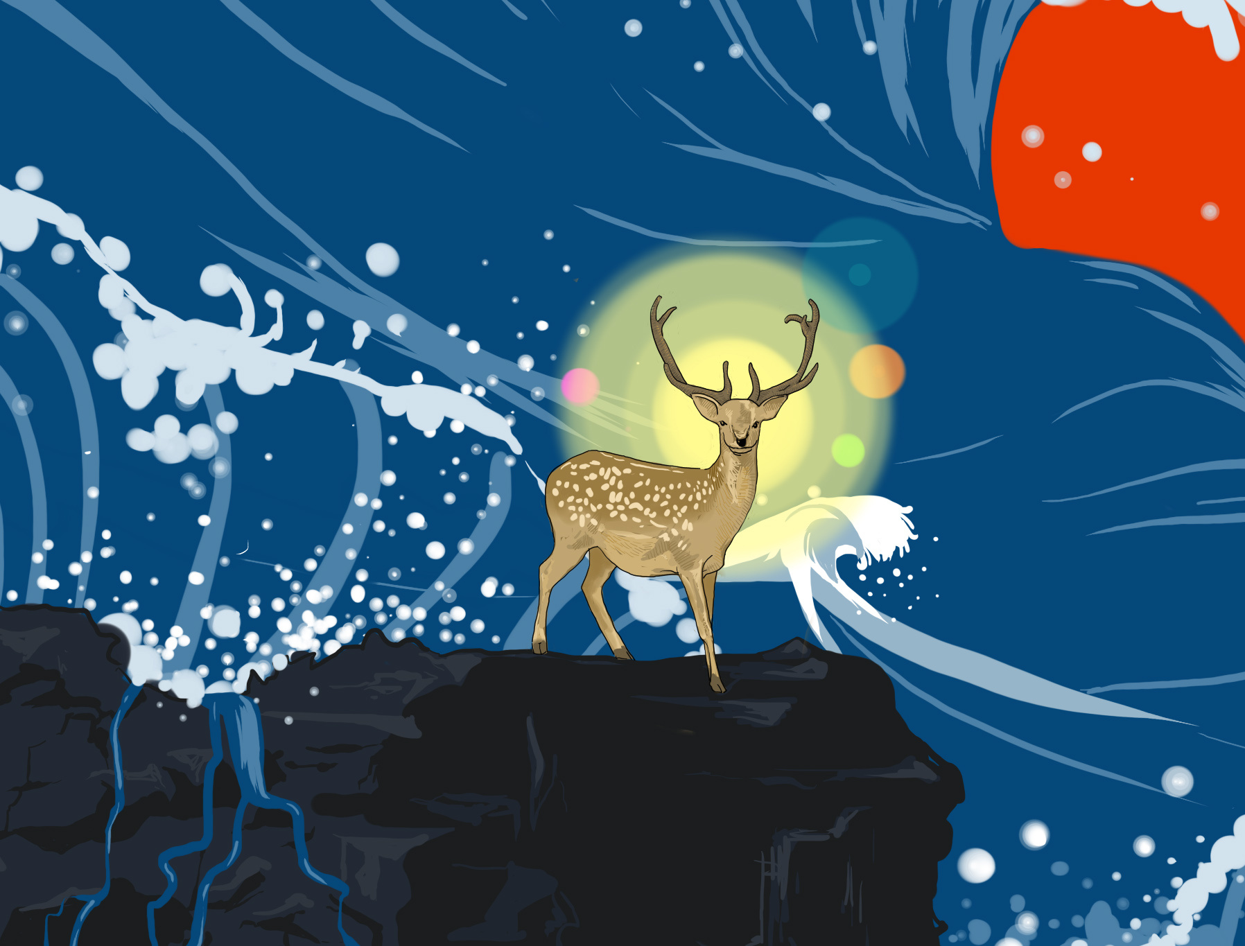 水彩-森林里的小鹿|插画|商业插画|猫耳插画 - 原创作品 - 站酷 (ZCOOL)
