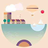 插画图标,启动页