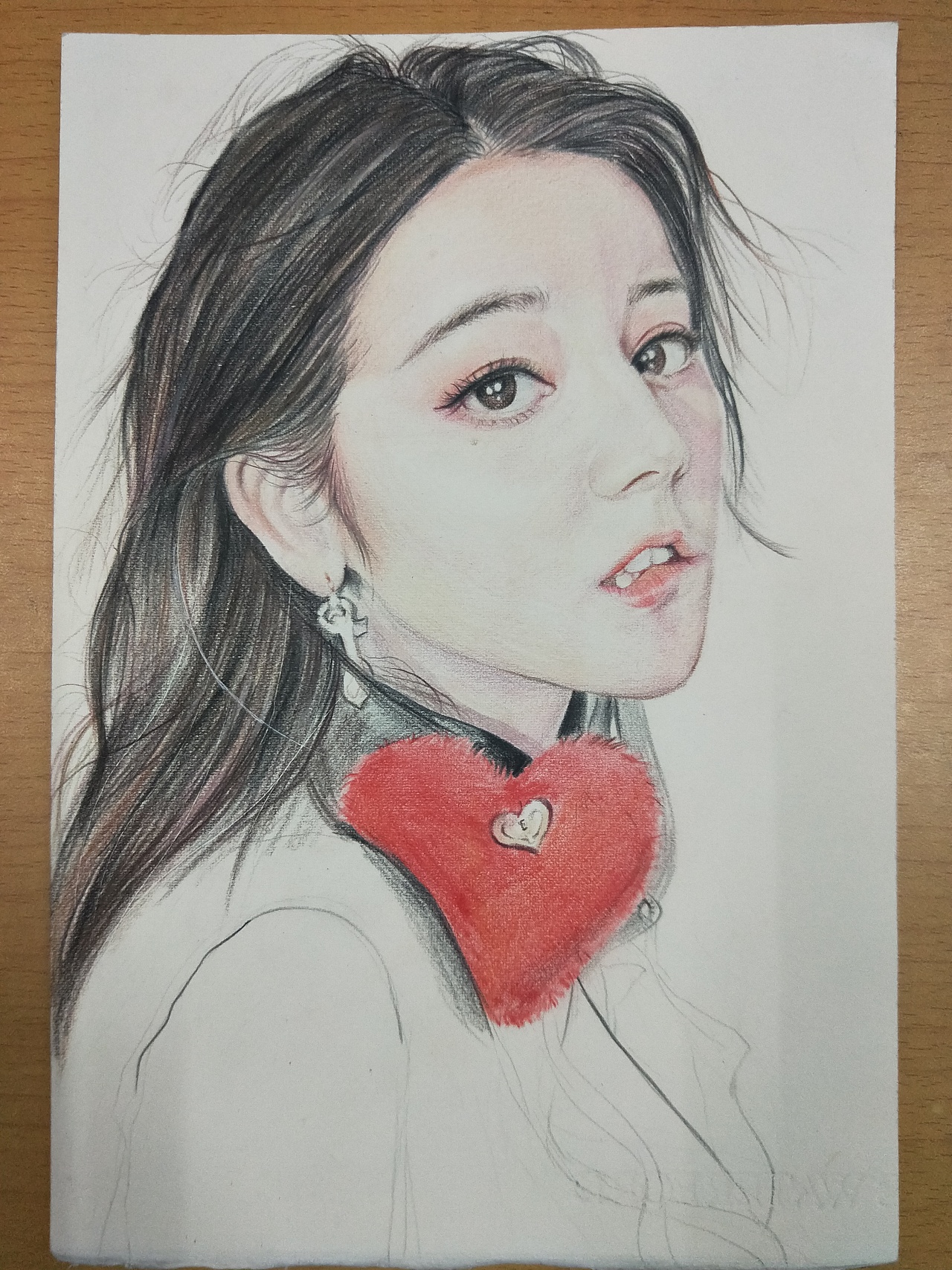 彩铅手绘迪丽热巴 - 原创作品 - 站酷(zcool)