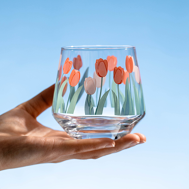 ins风茶杯 | 郁金香玻璃杯 产品摄影 南京摄影