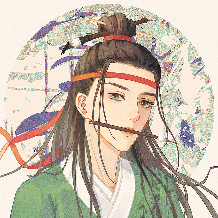 【敦煌装饰风头像】江南百景图·沈周